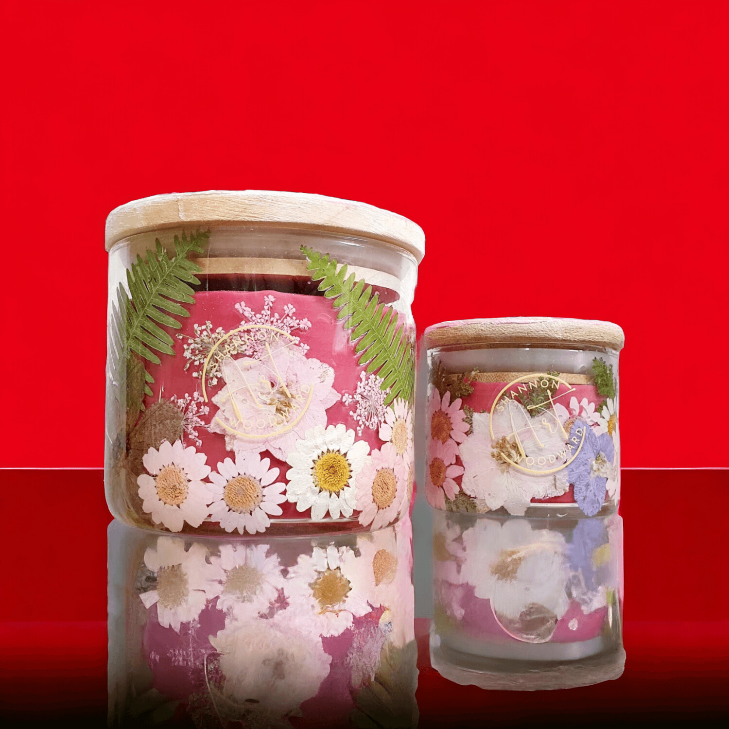 Red Coloured Candles & Tea Lights Soy Wax Decorative Candles FRAGRANCE & ESSENTIAL OILS Gift idea