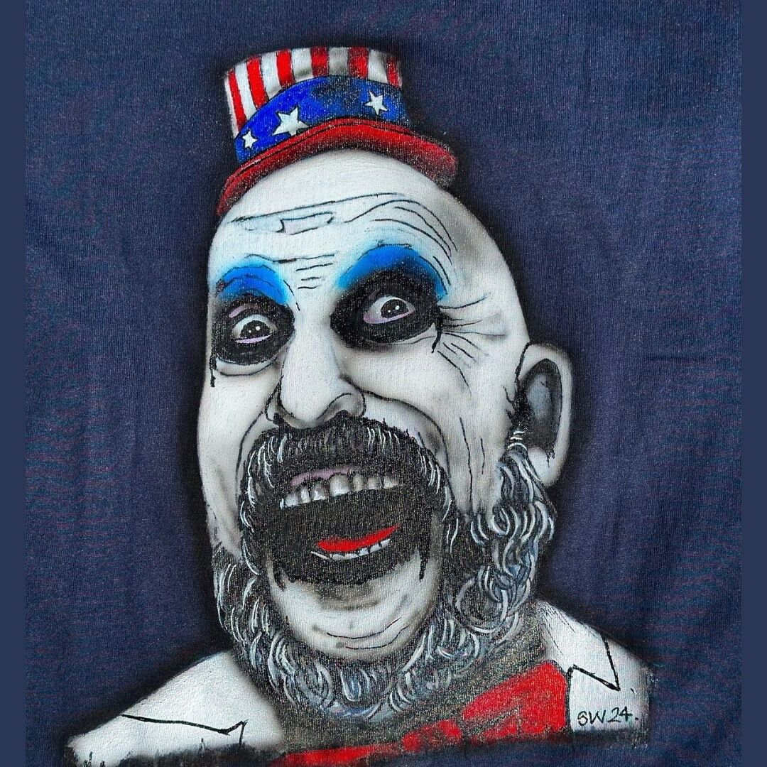 Spawlding Horror Hand Painted Wearable Art T Shirts Variety Of Sizes And Coloured Tees