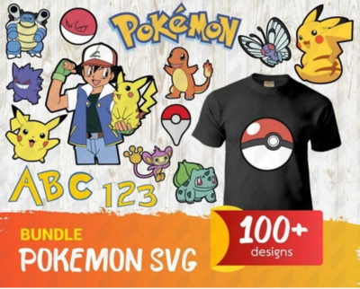 100+ Pokemon svg eps png dxf file