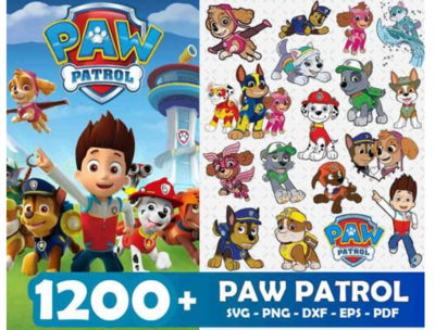 1000+ Paw Patrol SVG Bundle 3.0 svg eps png dxf files
