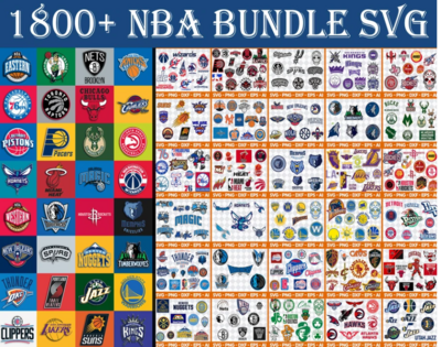 1800+ NBA Bundle Sport svg eps png dxf files