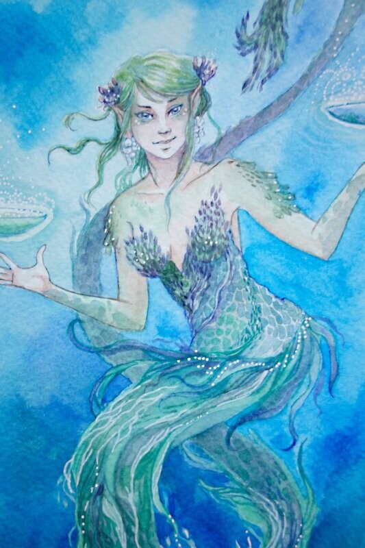 Aquarelle originale - Tempérance