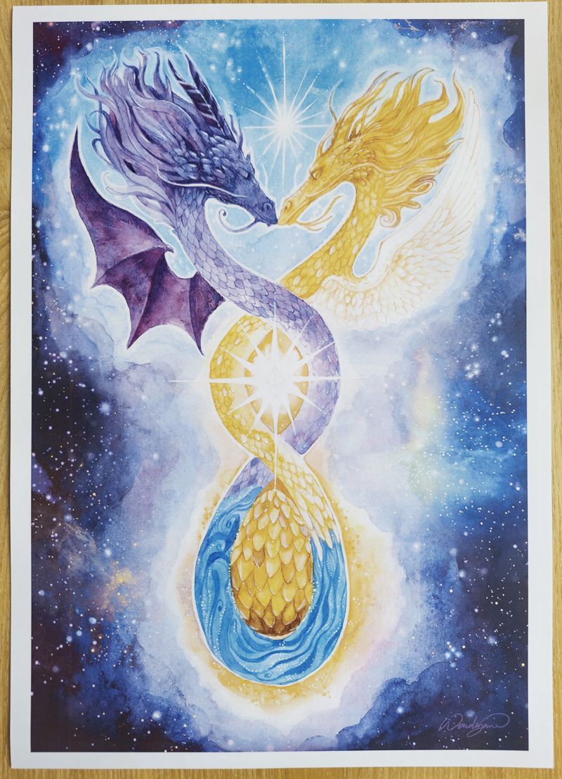 Tirage numérique - Naissance du Dragon Cristal
