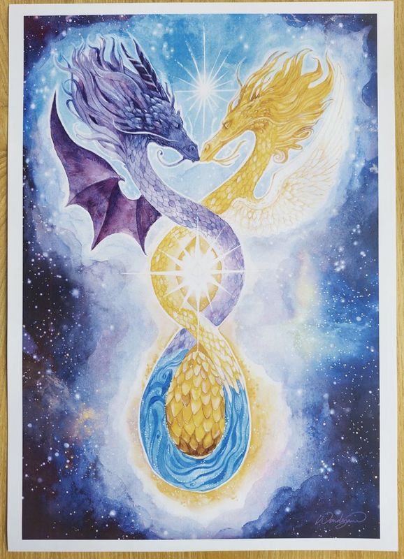 Tirage numérique - Naissance du Dragon Cristal