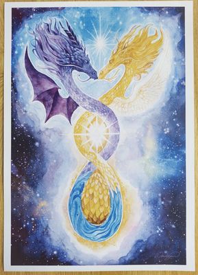 Tirage numérique - Naissance du Dragon Cristal
