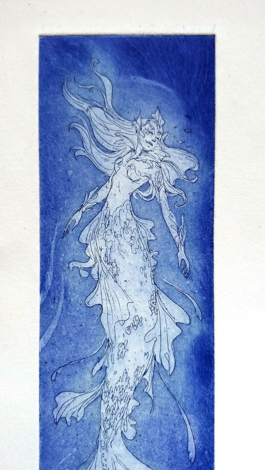 Eau-forte & aquatinte Sirène des Abysses