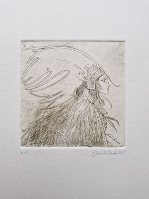 Estampe - Fée Apache - Estampe - Fée Apache -