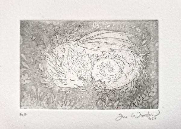 Eau-forte Petit dragon Dodo