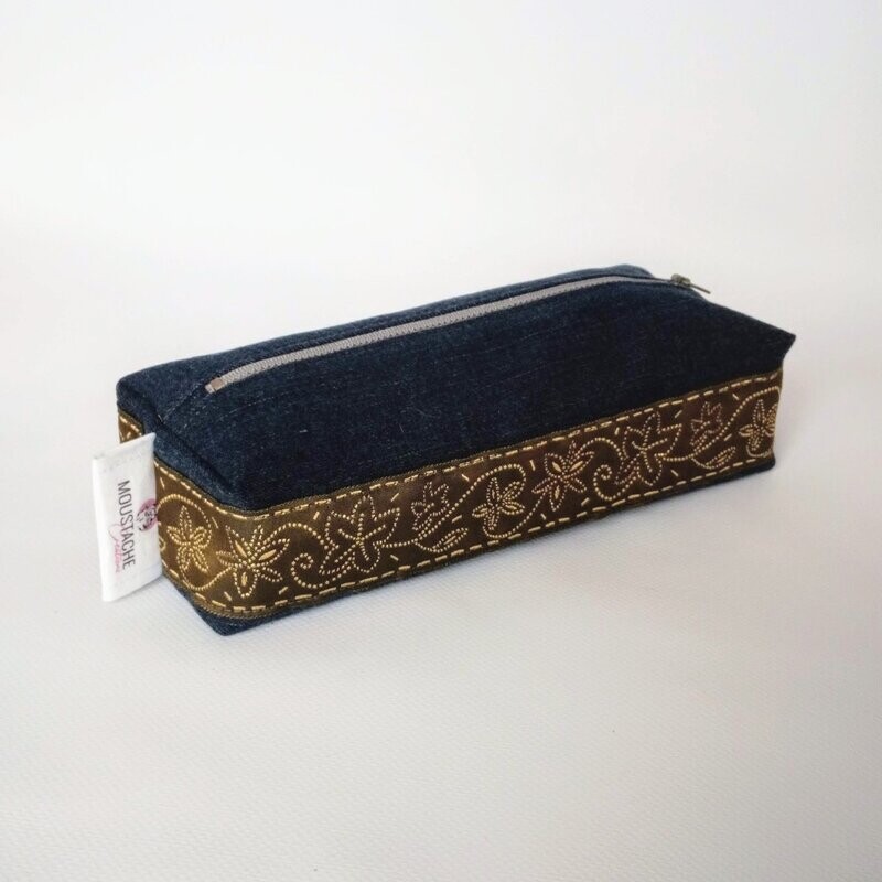 TROUSSE D'ECOLE Justine - Jean's / Doré (Spécial Récup)