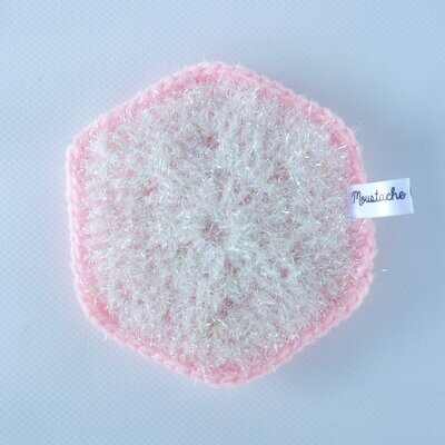 EPONGES LAVABLES Claudie - Blanc Irisé / Dragée (13/3011)