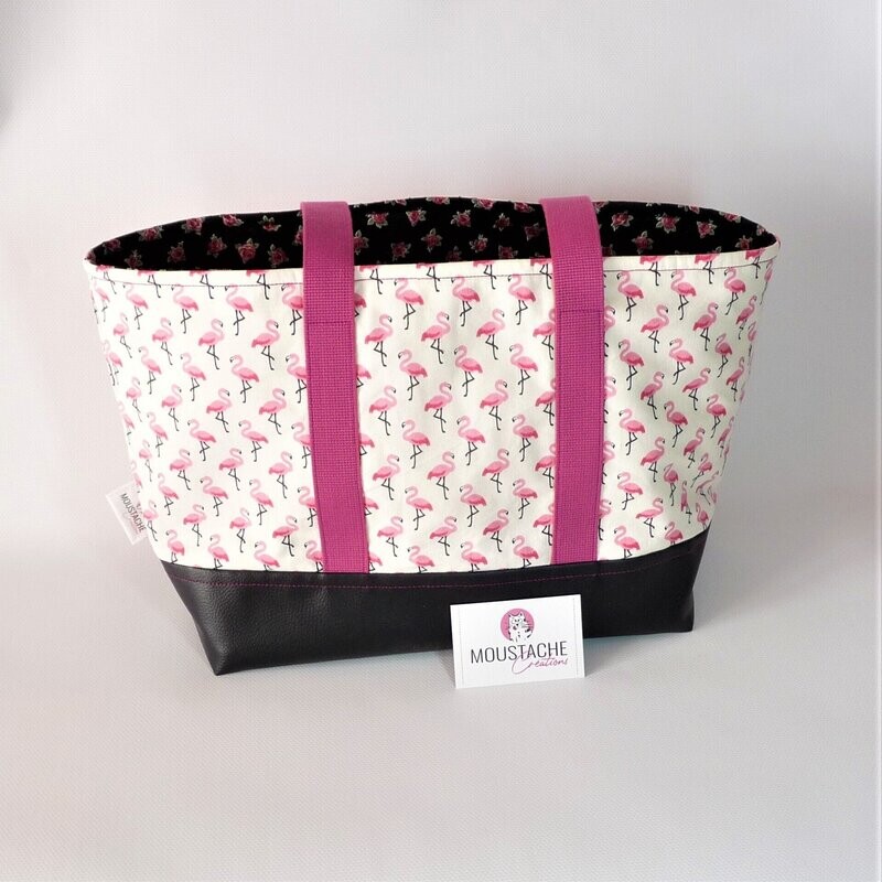Sac Cabas AURELIE  - Flamingo Rose