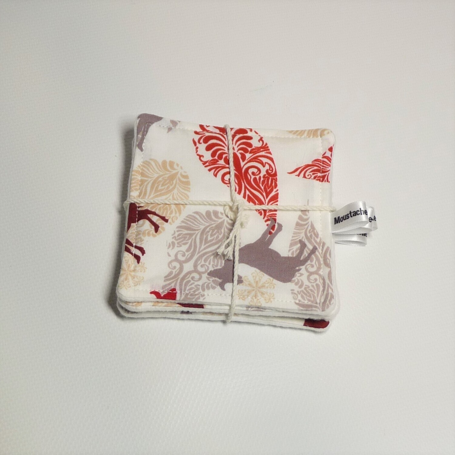LINGETTES LAVABLES Soizic / Lot de 4 - Noël