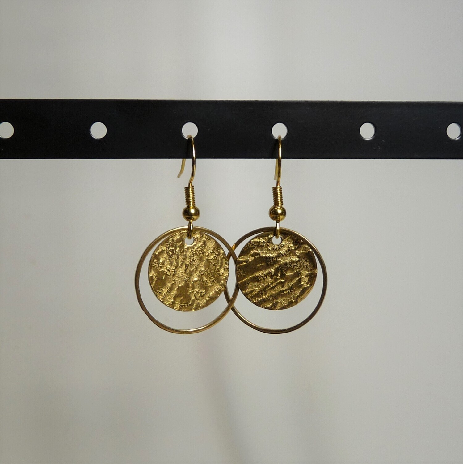 BOUCLES D'OREILLES Céline - Géométriques Rond/Texture