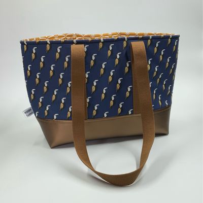 Sac Cabas AURELIE - Toucans bleu