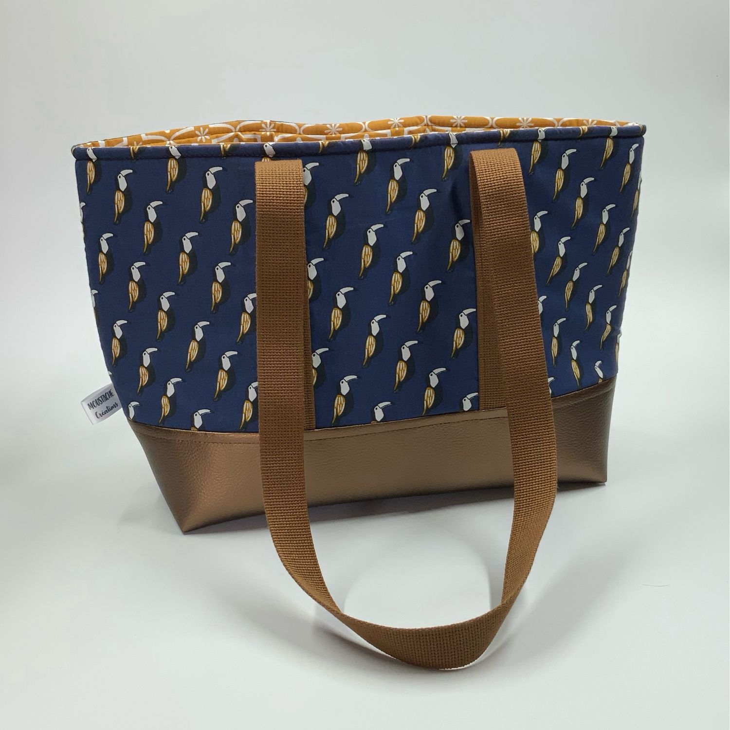 Sac Cabas AURELIE - Toucans bleu