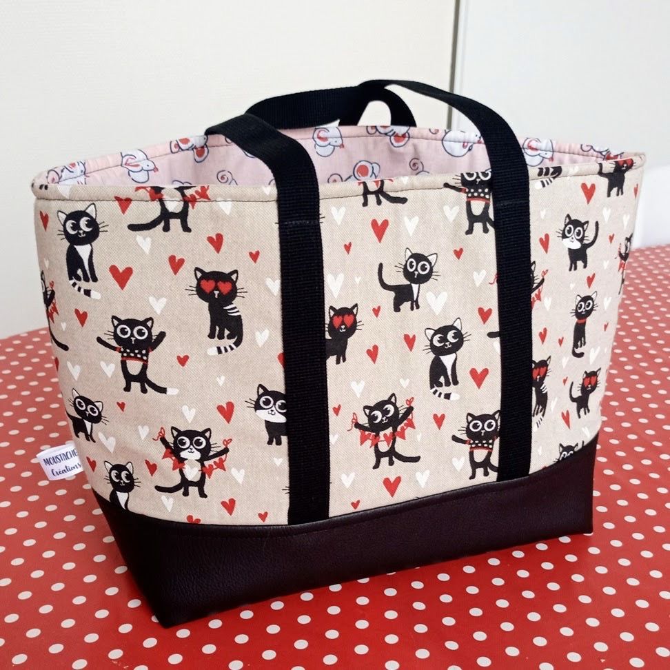 Sac Cabas AURELIE - Chats Amoureux