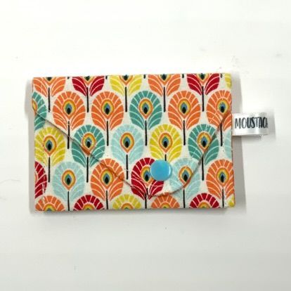 PORTE MONNAIE Valentin (double face) - Peacock Orange