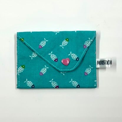 PORTE MONNAIE Valentin (double face) - Fishes