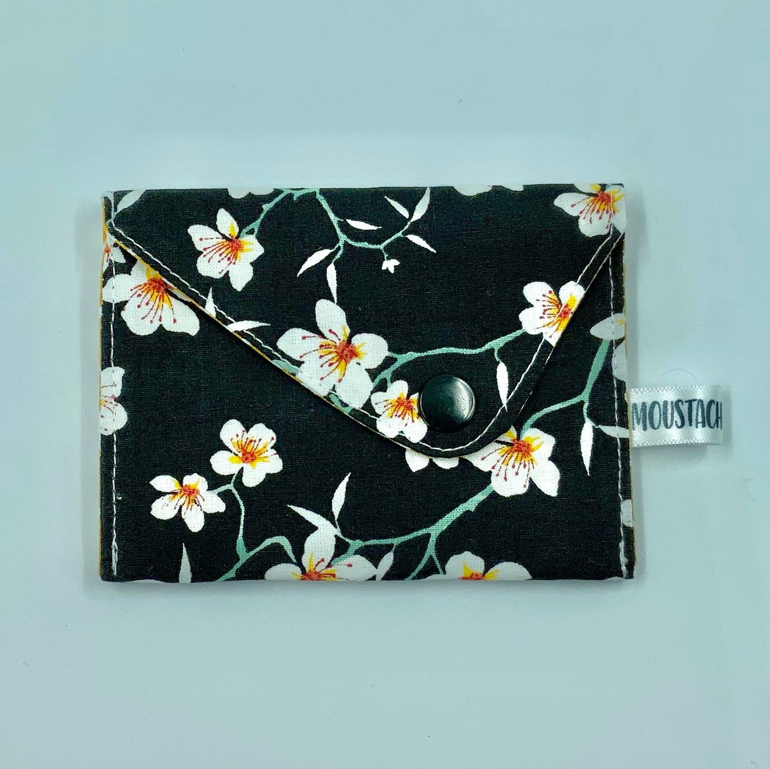 PORTE MONNAIE Valentin (double face) - Amandier noir