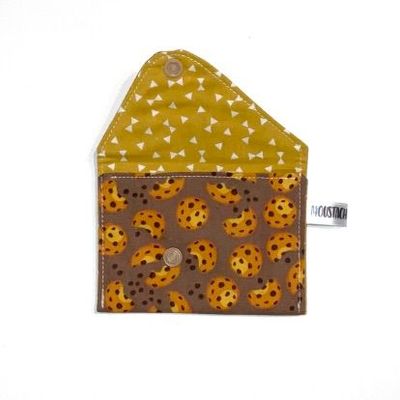 PORTE MONNAIE Valentin (double face) - Cookies chocolat