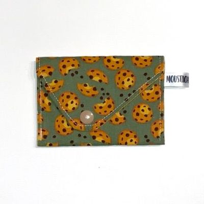 PORTE MONNAIE Valentin (double face) - Cookies vert
