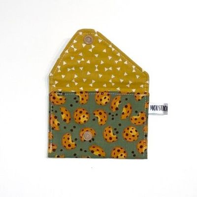 PORTE MONNAIE Valentin (double face) - Cookies vert