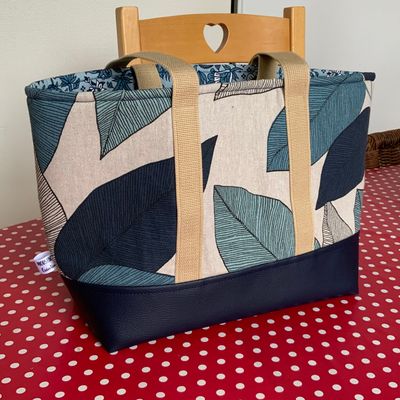 Sac Cabas AURELIE - Folia bleu