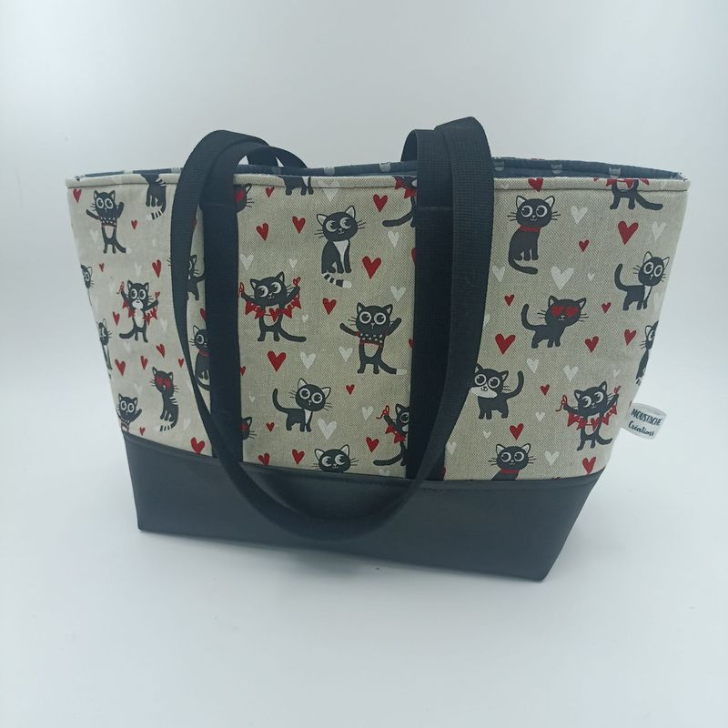 Sac Cabas AURELIE - Chat Love Sac Cabas AURELIE - Chat Love