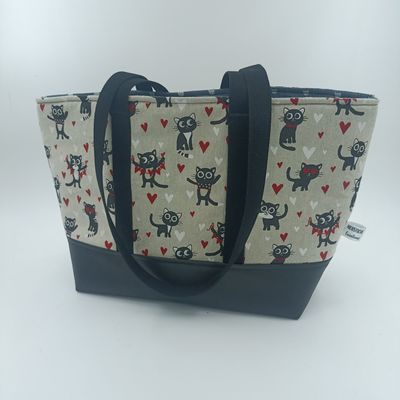 Sac Cabas AURELIE - Chat Love Sac Cabas AURELIE - Chat Love