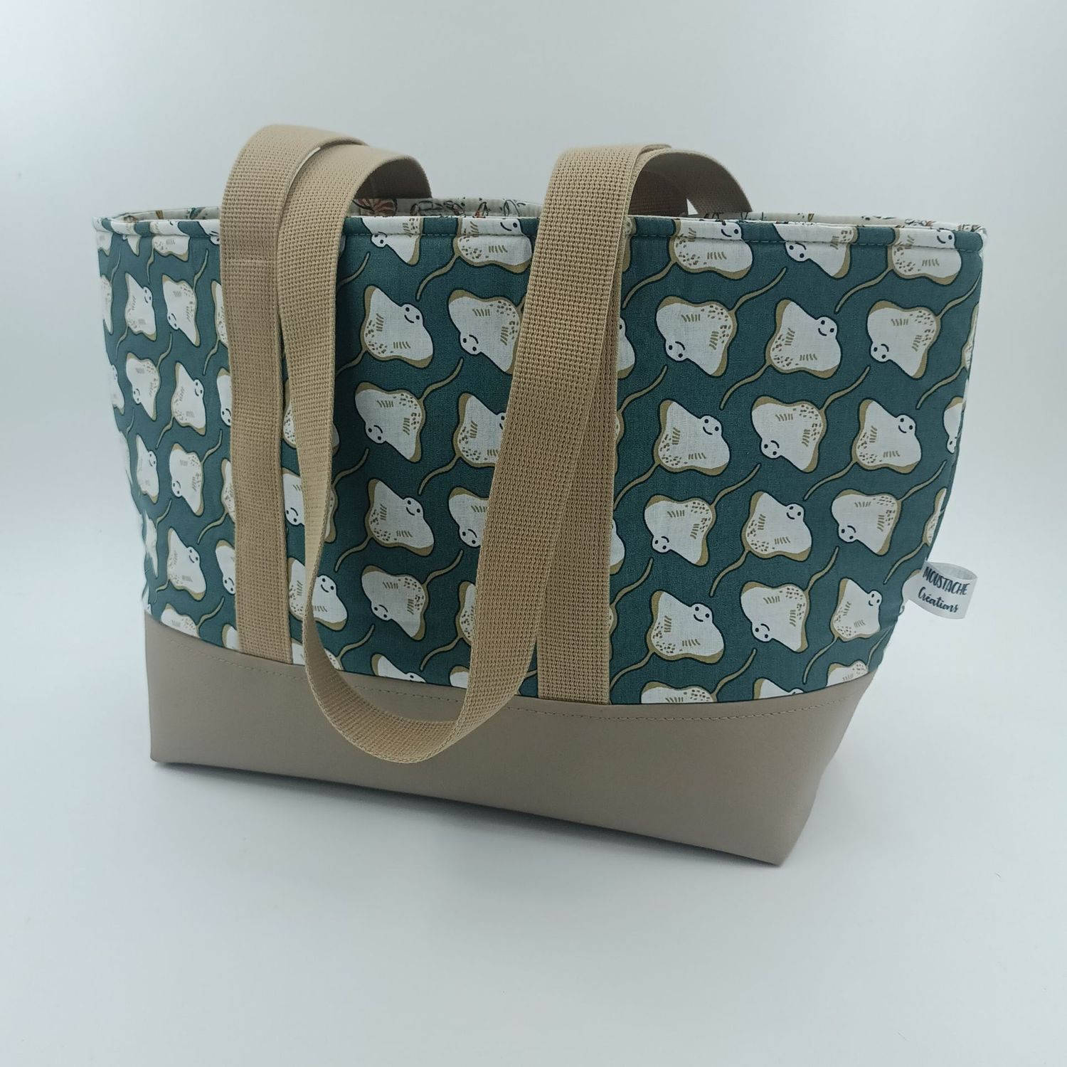 Sac Cabas AURELIE - Raie Thym/Camel