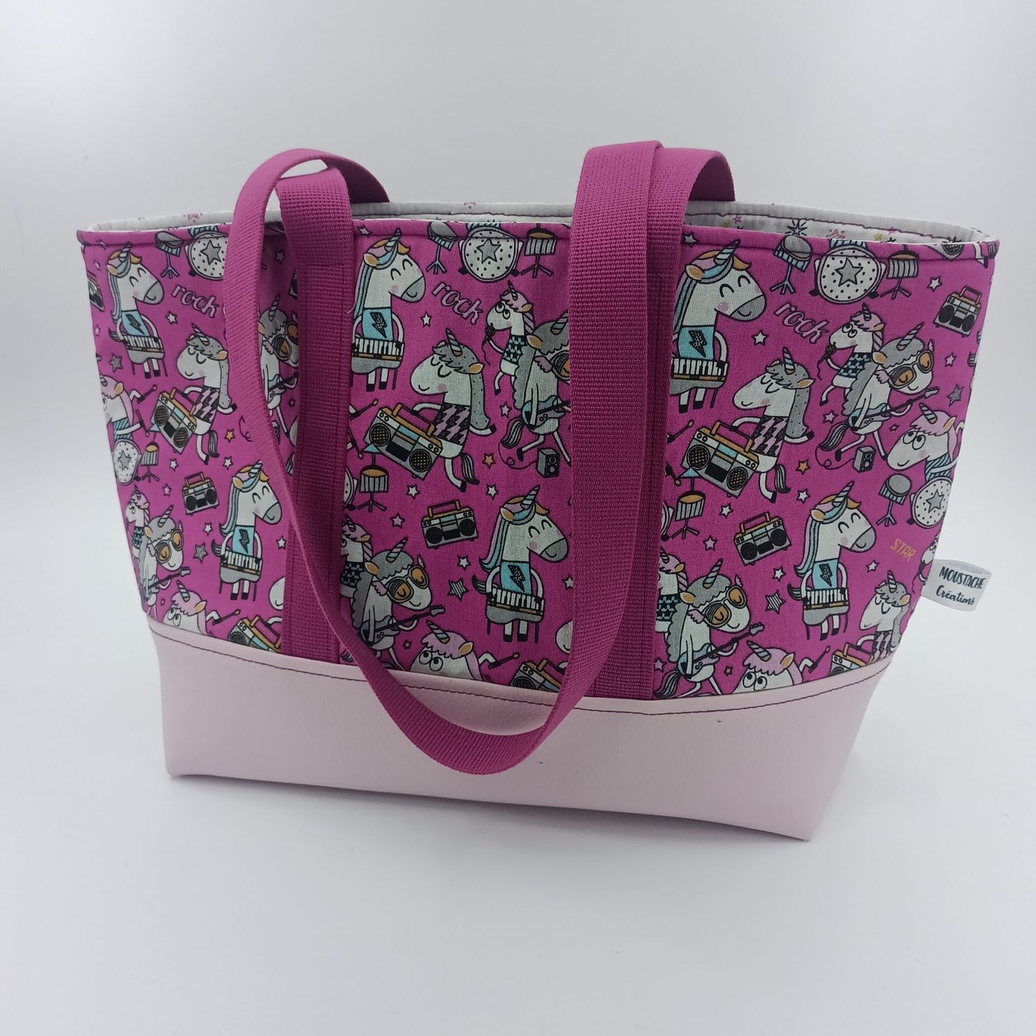 Sac Cabas AURELIE - RockStar Rose Sac Cabas AURELIE - RockStar Rose