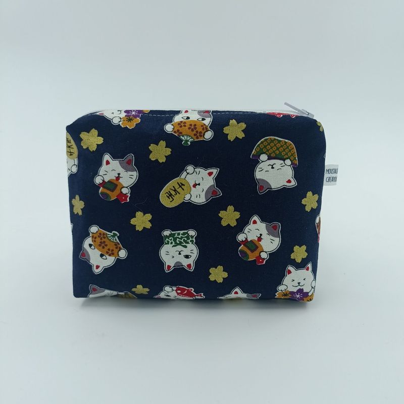 PORTE MONNAIE Eliane - Minet bleu PORTE MONNAIE Eliane - Minet bleu