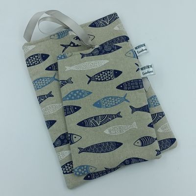 POCHETTE LIVRE Résé - Sardines bleu POCHETTE LIVRE Résé - Sardines bleu