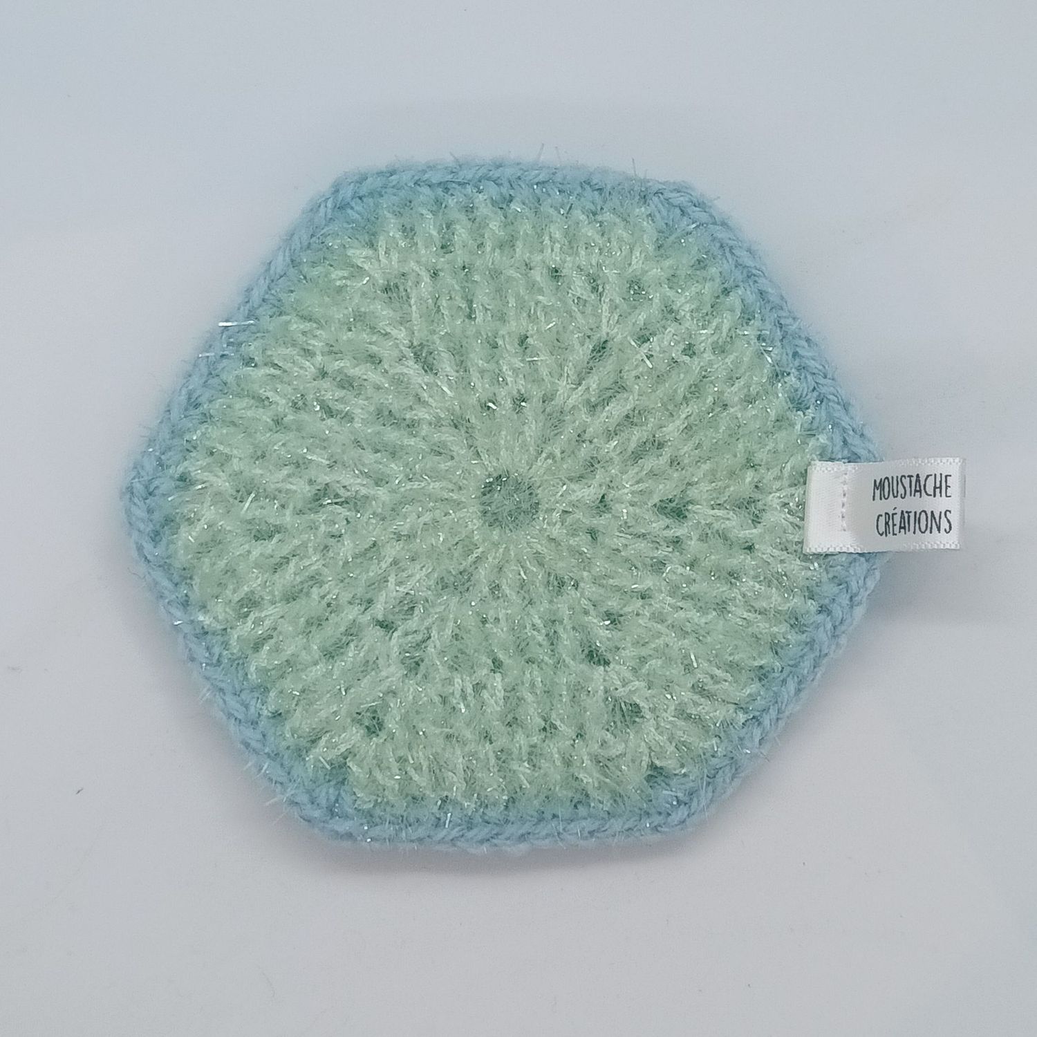 EPONGES LAVABLES Claudie - Menthe / Bleu Layette (08/3036)