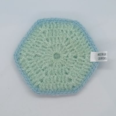 EPONGES LAVABLES Claudie - Menthe / Bleu Layette (08/3036) EPONGES LAVABLES Claudie - Menthe / Bleu Layette (08/3036)