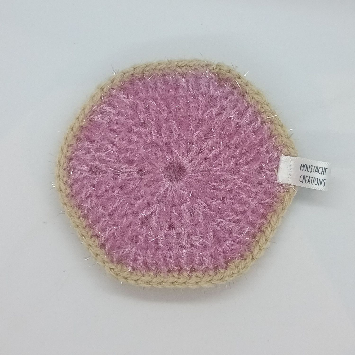 EPONGES LAVABLES Claudie - Lilas clair / Beige (20/3057)