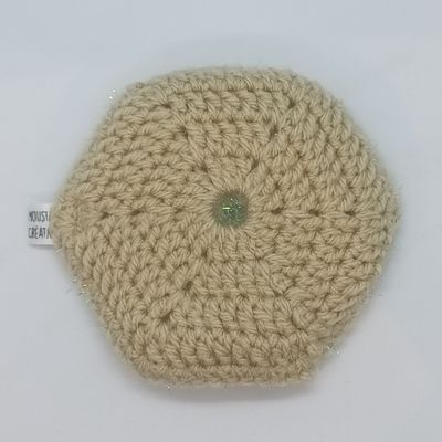 EPONGES LAVABLES Claudie - Blanc irisé / Beige (13/3057)