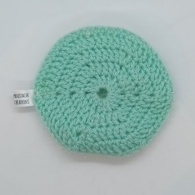 EPONGES LAVABLES Claudie - Blanc irisé / Menthe (13/3033)