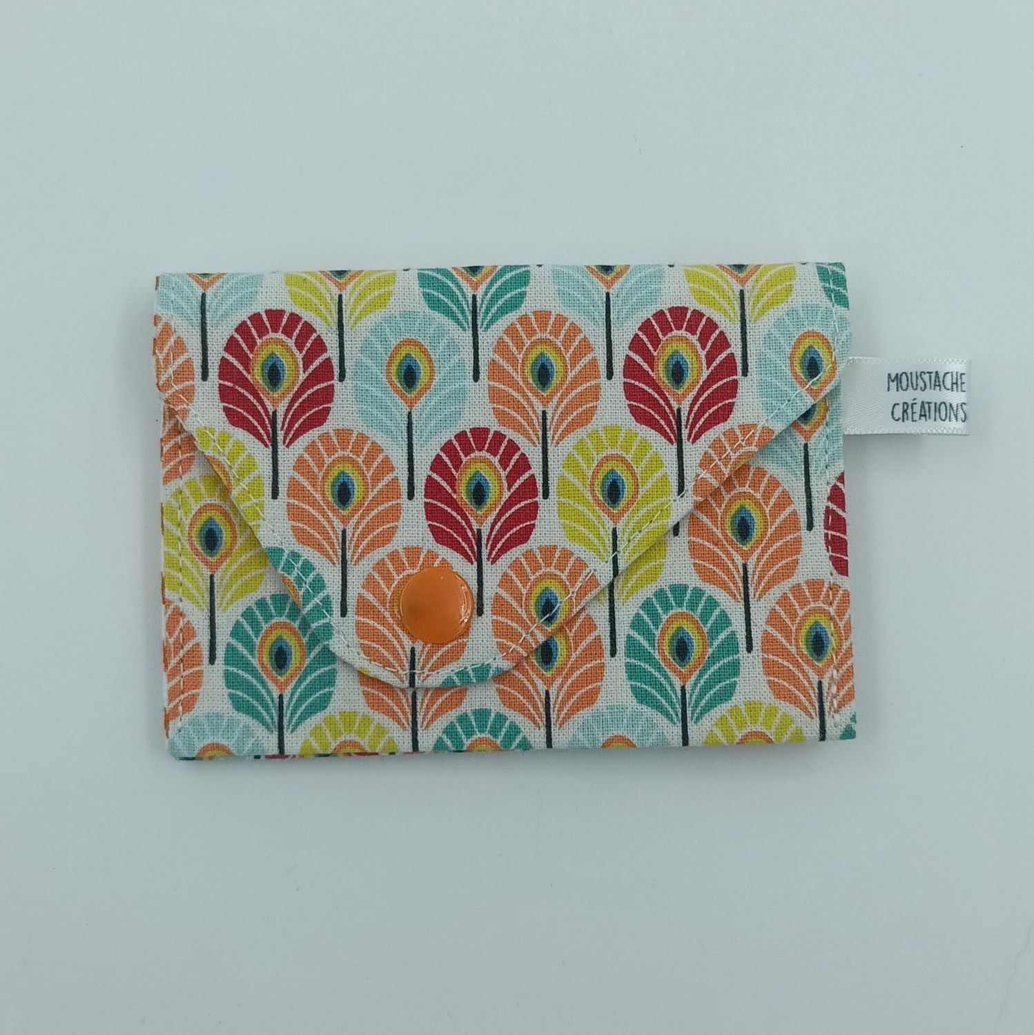PORTE MONNAIE Valentin (double face) - Peacock Orange