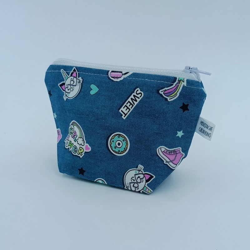 PORTE MONNAIE Valentin Soufflet - Kawaii bleu PORTE MONNAIE Valentin Soufflet - Kawaii bleu