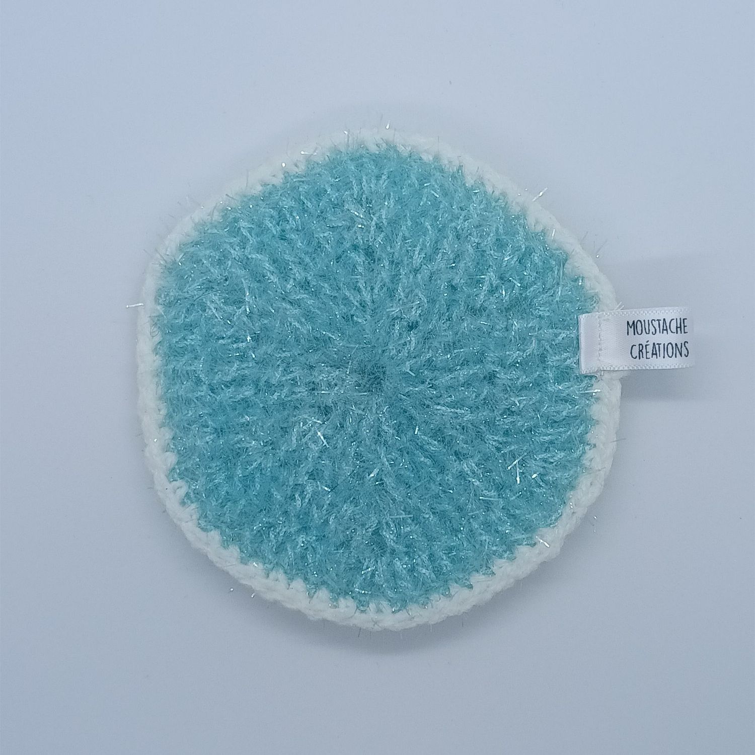 EPONGES LAVABLES Claudie - Bleu Clair / Blanc (07/0501)