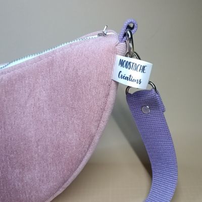 SAC DEMI-LUNE Bernadette - Vieux Rose