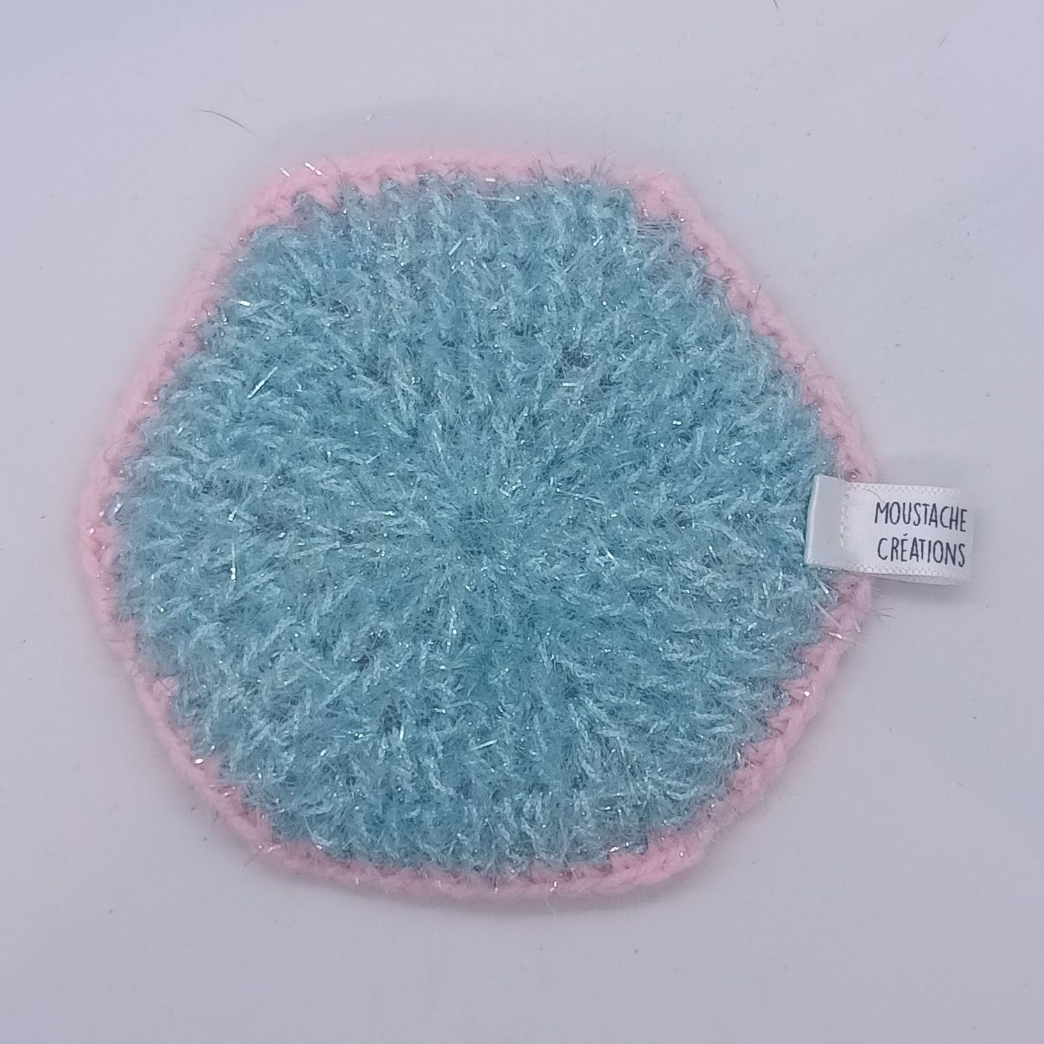 EPONGES LAVABLES Claudie - Bleu Clair / Dragée (07/3011)