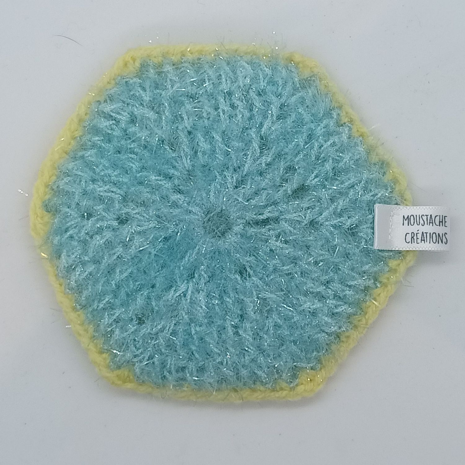 EPONGES LAVABLES Claudie - Bleu Clair / Poussin (07/0030)