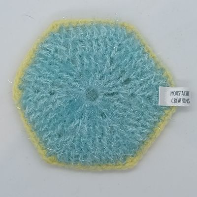 EPONGES LAVABLES Claudie - Bleu Clair / Poussin (07/0030)