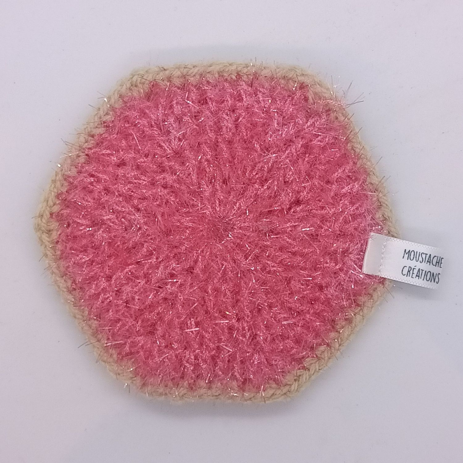 EPONGES LAVABLES Claudie - Fuchsia / Beige (04/3057)