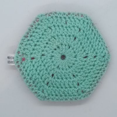 EPONGES LAVABLES Claudie - Fuchsia / Menthe (04/3033)