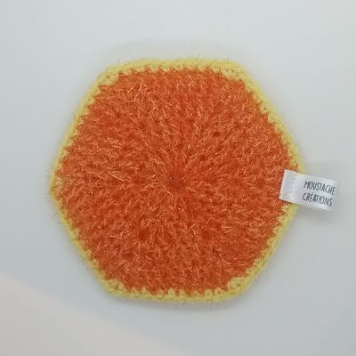 EPONGES LAVABLES Claudie - Orange / Poussin (21/0030) EPONGES LAVABLES Claudie - Orange / Poussin (21/0030)