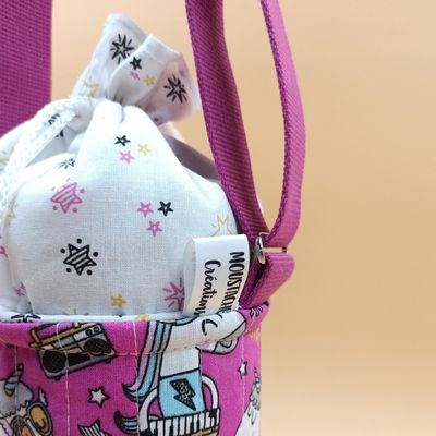 PORTE GOURDE ISOTHERME Apolline - Rockstar Licorne Rose