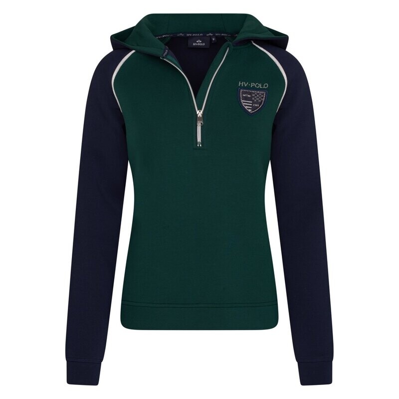 Hoodie mit halbem Reißverschluss Mariet green